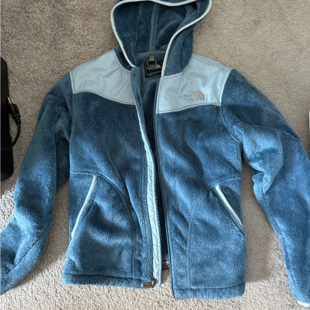 The North Face Blue and Light Blue Fleece Jacket